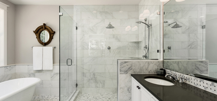bathroom shower door installation in Antelope